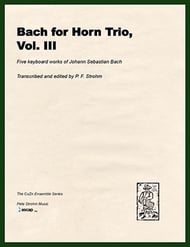 Bach for Horn Trio, Vol. III P.O.D. cover Thumbnail